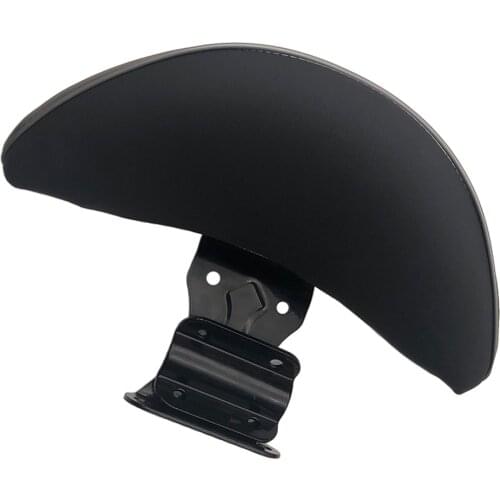 Motorcycle Scooter Adjustable Motorcycle Driver Backrest Black with Leather