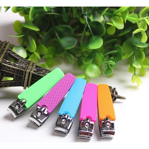 Medium Size Silicone Toes Nail Clippers Stainless Steel Nail Art Scissor Tips Trimmer Manicure Hand Care Cuticle Cutter Tools
