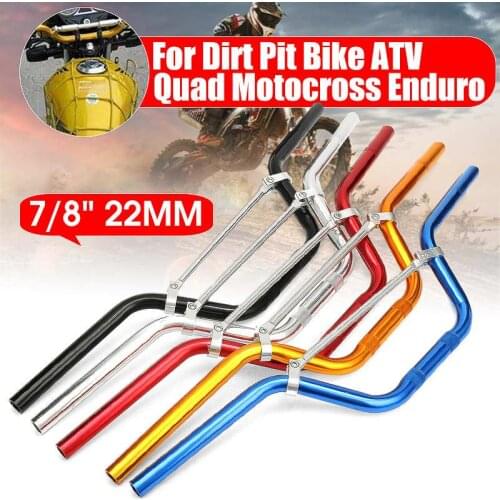 7/8" 22mm Universal Motorcycle Handle Bar Handlebar For Honda/Yamaha/Suzuki 50cc-125cc Dirt Pit Bike Scooter