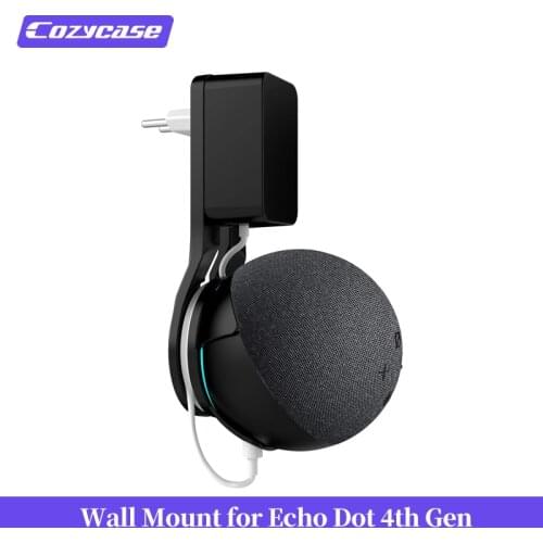 Cozycase For Alexa Echo Dot 4th Generation Outlet Wall Mount Hanger Holder Stand Space Saving Bracket Assistants