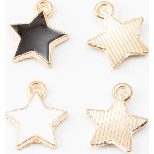 YEPENGFEI 40 PCS star Charms Alloy jewelry Pendants for Jewelry Making DIY Handmade Craft Accessories js2156