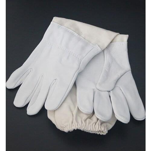 2Pair Professional Beehive Bee Gloves Protection Beekeeper Protective Bees Long Sleeves Sheepskin Goatskin Anti-bite Protect