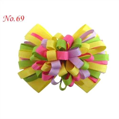 20pcs unicorn sculpture princess character angel wing Hair Bow Set for Girls Ribbon 4"Fireworks Hair Bows
