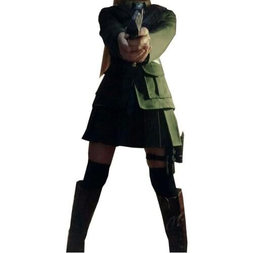 2019 APH Cosplay Dress Axis Powers Hetalia UK England Britain Rosa Kirkland Cosplay Costumes Sex Reversion Army Dress