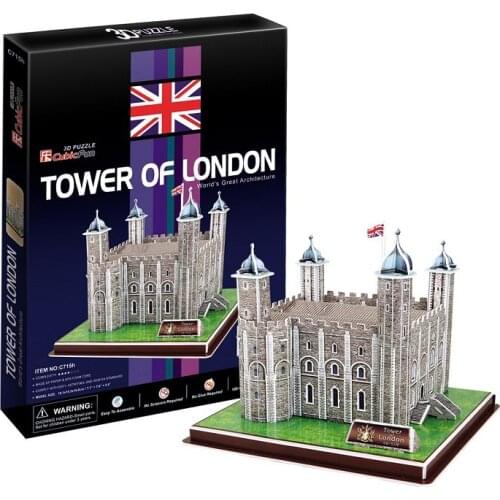 3D models toy Cubic Fun 3D paper model jigsaw game Tower of London c715h