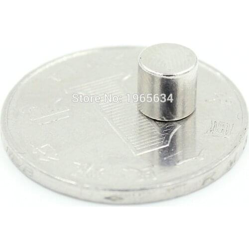 500pcs Neodymium N35 Dia 6mm X 6mm Strong Magnets Tiny Disc NdFeB Rare Earth For Crafts Models Fridge Sticking magnet 6x6mm