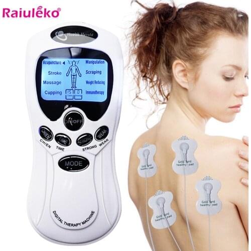 8 Mode EMS Electric herald Tens Machine Acupuncture Body Massage Digital Therapy Massager Muscle Stimulator Electrostimulator