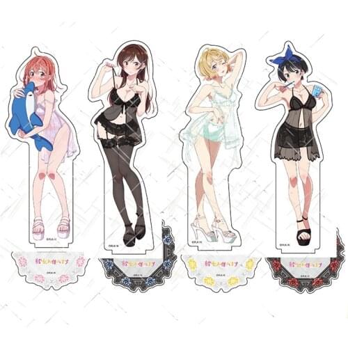 Anime Rent A Girlfriend Kanojo Okarishimasu Ichinose Chizuru Acrylic Stand Figure Display Model Plate Desk Decor Swimsuit Series