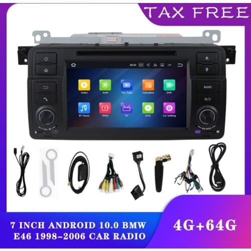 Car Video Player Apple Carplay 1 Din Android 10 For BMW E46 M3 318i/320/325/330/335 Rover 75 MG ZT Coupe GPS Car Dvd Player