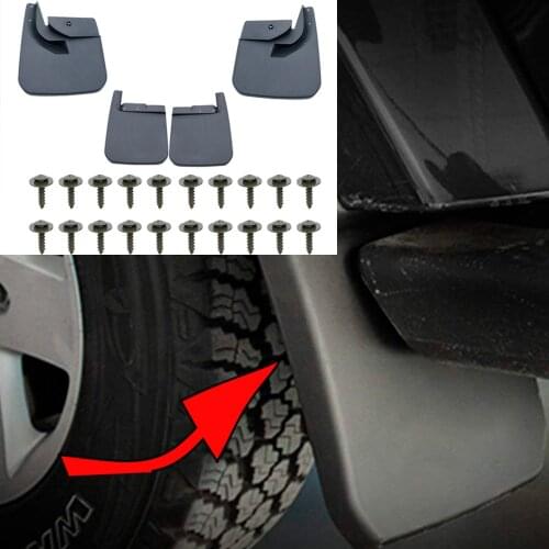 For 2018 Jeep Wrangler JL Body Style Splash Guards Fender Flares Mud Flaps for Jeep Wrangler JL Front and Rear Mudguards