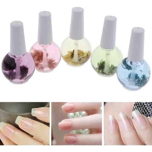 A Bottle Nail Oil Cuticle Treatment Lavender Jasmine Flowers Nutritious Gel Nail Art Nutrition Replenishing Nail Oil Repair Nail