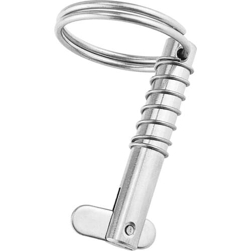 8x51mm Stainless Steel Quick Release Pin with ring for Boat Bimini Top Deck Hinge, Durable Marine Hardware, Easy Installation