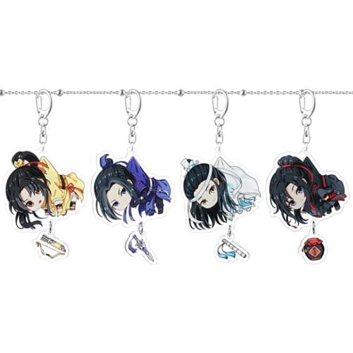 Grandmaster of Demonic Cultivation Keychain Cosplay Figure Keyring Jewelry Fans Gift Mo Dao Zu Shi Cute Fuuny Acrylic Key Chain