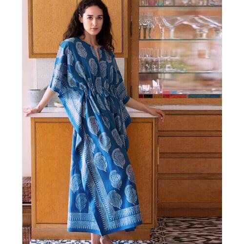 Maxi Plus size Cotton Dress Bikini Cover up Robe de Plage Beachwear Beach Wrap Swimsuit