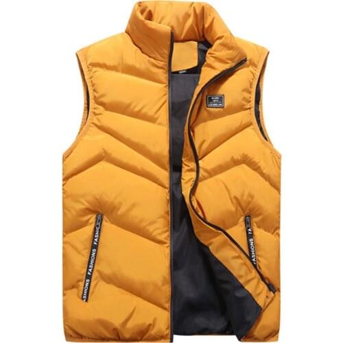 Mens Jacket Sleeveless Vest Winter Fashion Casual Coats Male Cotton Thick Clothing Warm Mens Vest Men Thicken Waistcoats 8XL