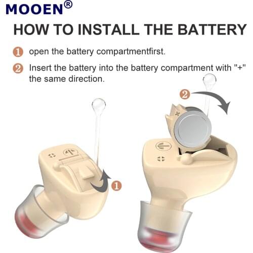 2021 new best CIC Hearing aid Audifonos Invisible Wide-Frequency No-Noise Super MINI Open-Fit Deaf Hearing Aids Audifonos