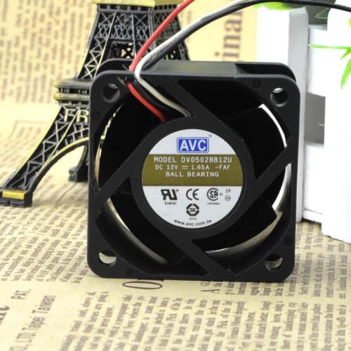 Brand new original 5cm 5028 double ball cooling fan 12V 1.65A DV05028B12U 2 lines