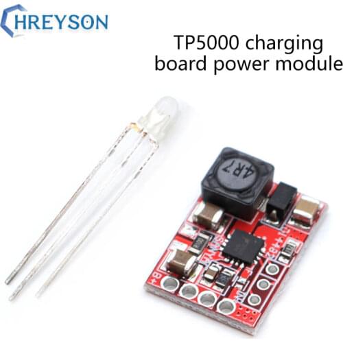 TP5100 Charge Management Power Module Board TP5000 1A Lithium Iron Phosphate Battery Compatible With 3.6v4.2v Lithium Battery