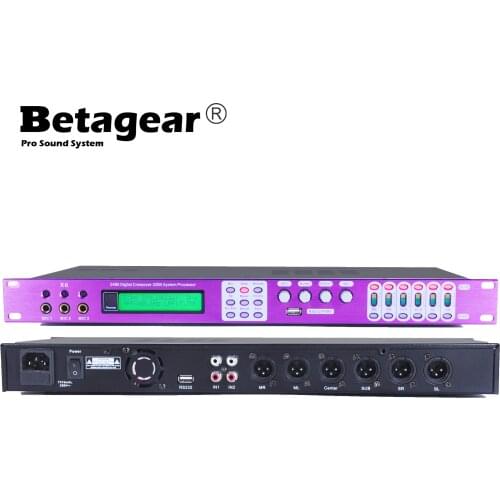 Professional karaoke stage pre power amplifier audio pre-stage reverb effect X6 audio effector sound system profesional audio