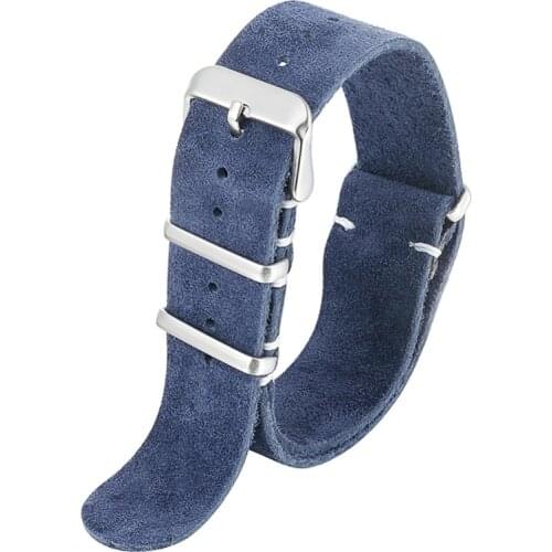 Onthelevel 18mm 20mm 22mm 24mm genuine leather suede watchband strap Long style suede strap Special&Classical Genuine Leather