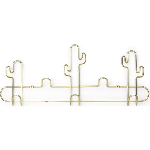 Solid hanging creative door back Hook hanger wall hanging wall porch decorative hook cactus shape wall coat hook clothes rack