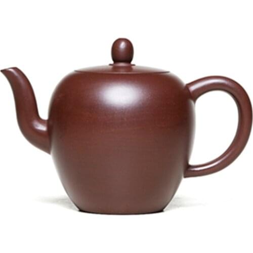Yixing Purple Clay Teapot Master Hand-made Home Collection Purple Vermilion Beauty Shoulder Gift Teapot Chinese Style Teapot