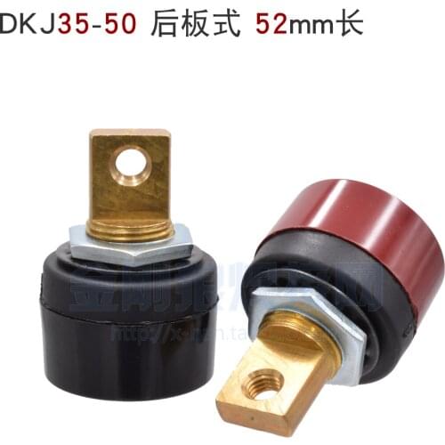 Rear Plate Type DKJ35-50 Quick Connector ARC ZX7-315 Single Board Inverter Welding Machine 33mm 38mm 52mm Red Black