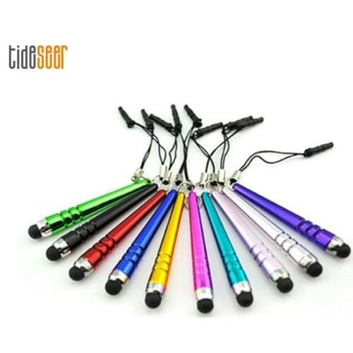 1000pcs Mini Stylus Pen Baseball Touch Pens with Dust-proof Function for iPhone Samsung Galaxy iPad Tablet PC Mobile Phone