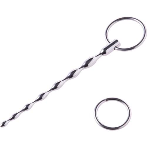 130*7.3mm Stainless Steel Urethral Sounds Urethra Penis Plug Sounding Sex Toy Sound CBT Toy Urethra Masturbation Adult Products