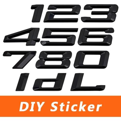 3D Rear Sticker Car For BMW 3 5 6 39 E46 E49 E53 E87 E91 F11 F31 M4 Z3 E70 Tail Emblem Metal Plastic Badge Styling Auto Exterior