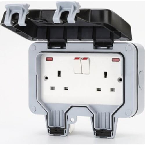 Splash-Proof Outdoor Storm-Proof Outlet For Bathroom Wall 16a Oubiao De Type Outdoor Waterproof Outlet