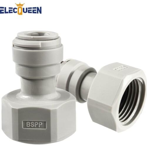 Quick Push Fitting for Beer Hose Keg Coupler Adaptor 3/8" Push In Pneumatic Quick Joint Plastic Speedfit Connector for Beer Line