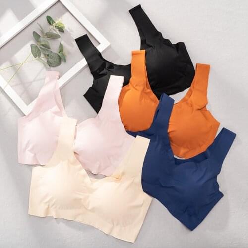 Bras For Women Seamless Comfortable Gathered Bra Womens Top Female Lingerie Push Up Bralette Sports Bra Soft Vest Brassiere