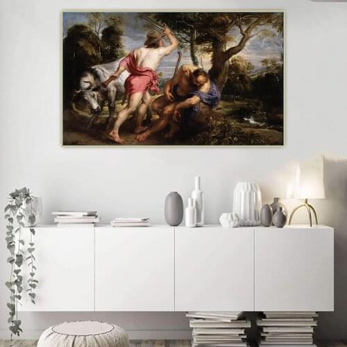 Citon Peter Paul Rubens《Mercury and Argus》Canvas Oil Painting Artwork Poster Picture Wall Background Decor Home Decoration