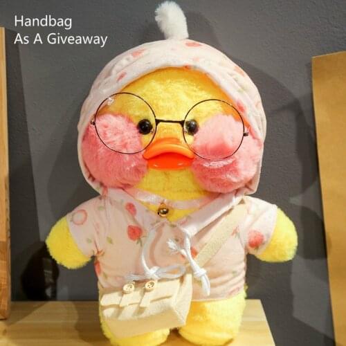 30cm Little Yellow Duck Plush Doll Lalafanfan Ducks Stuffed Soft Toys Hyaluronic Acid Yellow Ducks Toys Birthday Gifts For Kids