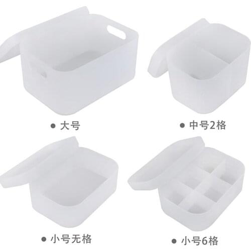 Cosmetics, lipstick, finishing box, household frosted cell cover mask box, desktop dust-proof box