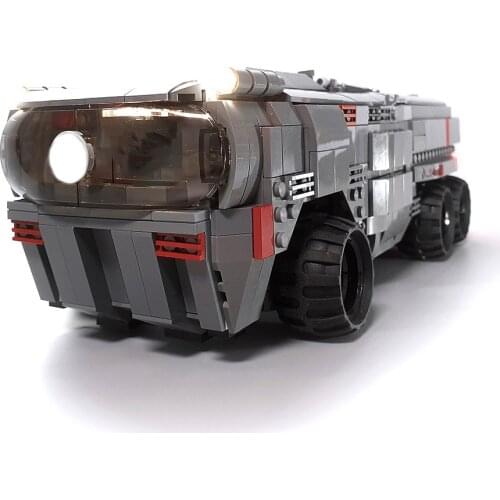 Space Expedition Car Truck Soldiers Transport Car Building Blocks MOC Wars Truck with Motor Vehicle Bricks Toy Children Gift
