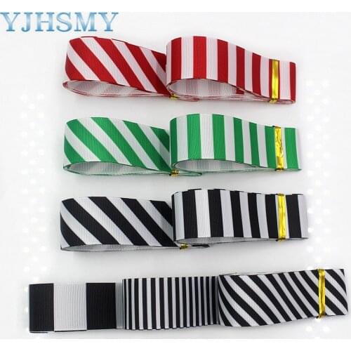 L-20817-802 1”Color stripes print Pattern Ribbon , 5 yards DIY handmade hair accessories Material , Bow Decoration