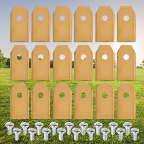 LETAOSK New 18Pcs x 0.75mm Lawn Mower Blade Fit for Husqvarna Automower 305 308 310 220AC 265ACX Gardena Accessories