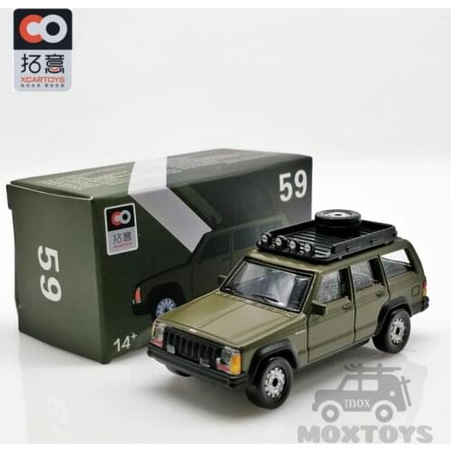 XCARTOYS 1:57 Jeep Cherokee Green w/Roof-Rack Diecast Model Car