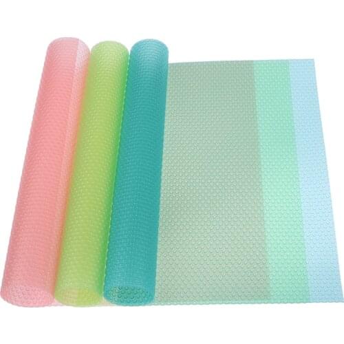 Non-Slip Fridge Waterproof Shelf Drawer Liner Mats Multifunction Refrigerator Mat Antifouling Mildew Moisture Tailorable Pad