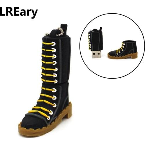 New Mini Martin Boots model Cartoon Usb Flash Drive 128GB U Disk memoria stick 16GB Pendrive 32GB 64GB Pen Drive cle Gift