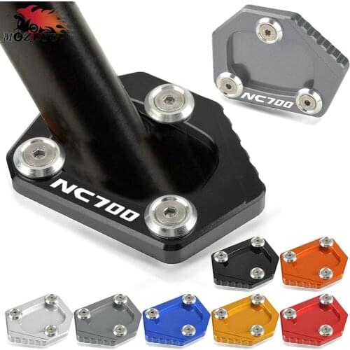 For Honda NC700 Integra 2012 2013 2014 Motorcycle Bike Kickstand Side Kick Stand Pad Plate Base Enlarge Plate Mount Side Stand