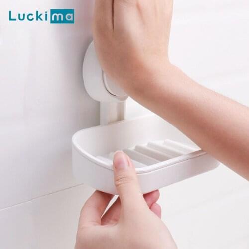 Bathroom Shelves Vacuum Suction Shelf Organizer Wall Mount Shampoo Rack No Drilling Kitchen Storage Bathroom Accessories