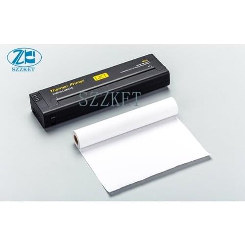 Pocket Portable Thermal Printer A4 printer (216mm) Mini Mobile Office Thermal Printer, A4 Paper Car Portable Thermal Printer