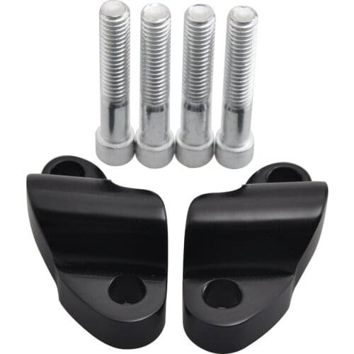 Motorcycle Handlebar Spacer Riser Kit Aluminum Bar Heighten Block Extension Kit For Sportster XL1200X Forty-Eight 2011
