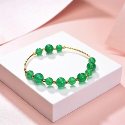 Handmade Strecth Bracelet Wristband Jewelry for Women Natural Stone Beaded Bracelets Lucky Yoga Friend Gifts Bangles 18cm B383