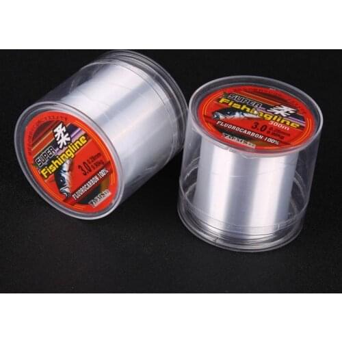 Fishing Line 100/150/200/300/500M Super Strong 100% transparent Nylon Not Fluorocarbon Fishing Tackle Non-Linen Multifilament W1