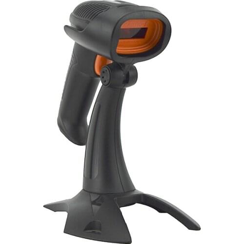 Quick Scanner High Quality Supermarket 1D Wired Laser Barcode Scanner With Stand Manual And Auto-sensing Adjustable