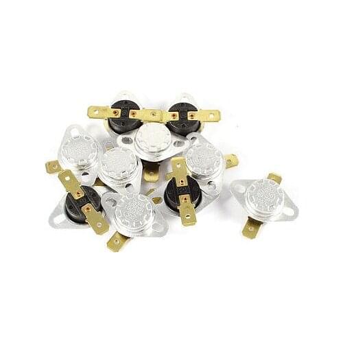 10 x 250V 10A 155 Celsius NC Normal Close Thermostat Temperature Thermal Switch